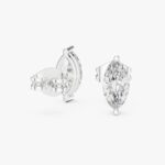 Oval-Cut Diamond Halo Stud Earrings