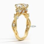 Nature-Inspired Diamond Floral Vine Engagement Ring