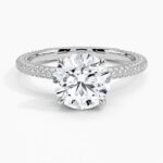 Classic Round Brilliant Diamond Pavé Band Ring