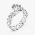Oval-Cut Diamond Eternity Ring Set